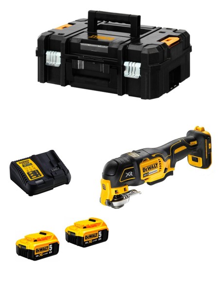 Multi Tool DeWALT DCS356P2T (2 x 5,0 Ah + DCB115 + TSTAK II)