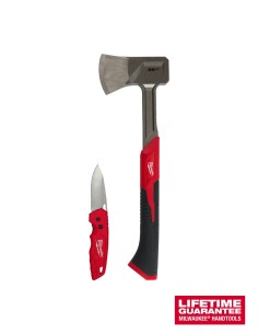 Set of axe and knife Milwaukee
