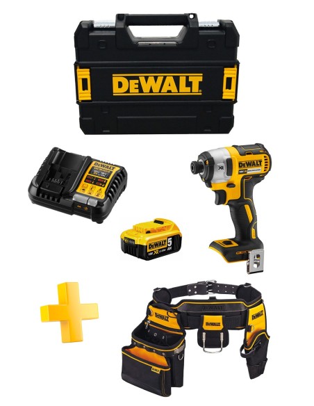 Visseuse à Chocs DeWALT DCF887P1T (1 x 5,0 Ah + DCB1104 + TSTAK