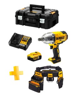Impact Wrench DeWALT DCF899P1T (1 x 5,0 Ah + DCB1104 + TSTAK II