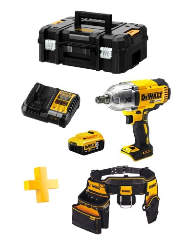 Impact Wrench DeWALT DCF899P1T (1 x 5,0 Ah + DCB1104 + TSTAK II