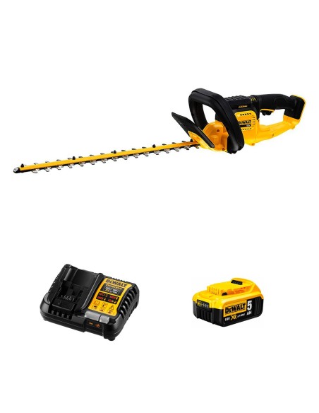 Cortasetos DeWALT DCMHT563P1 (1 x 5,0 Ah + DCB1104)