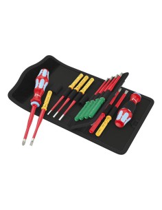 Set of 17 pieces WERA Kraftform Kompakt Stainless VDE 17