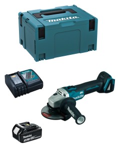 Mini-Grinder MAKITA DGA504RFJ1 (1 x 3,0 Ah + DC18RC + MAKPAC 2)