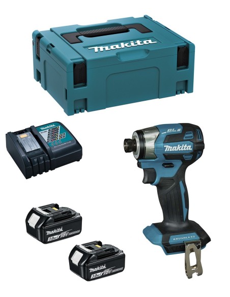 Atornillador de Impacto MAKITA DTD173RFJ (2 x 3,0 Ah + DC18RC +