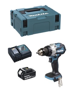 Bohrschrauber MAKITA DDF489RFJ1 (1 x 3,0 Ah + DC18RC + MAKPAC 2)