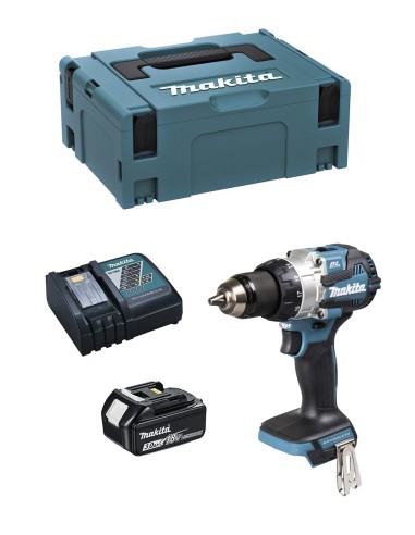 Bohrschrauber MAKITA DDF489RFJ1 (1 x 3,0 Ah + DC18RC + MAKPAC 2)