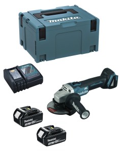 Mini-Grinder MAKITA DGA504RFJ (2 x 3,0 Ah + DC18RC + MAKPAC 4)