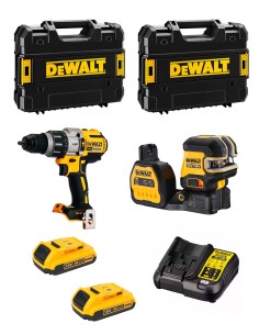 DeWALT Kit MTPROF03 (DCD996 + DCE088NG18 + 2 x 2,0 Ah + DCB107