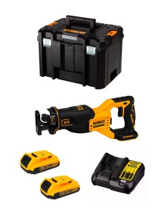 Sierra Sable DeWALT DCS382D2T (2 x 2,0 Ah + DCB107 + TSTAK VI)