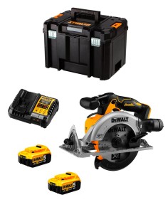 Sierra Circular DeWALT DCS565P2T (2 x 5,0 Ah + DCB1104 + TSTAK
