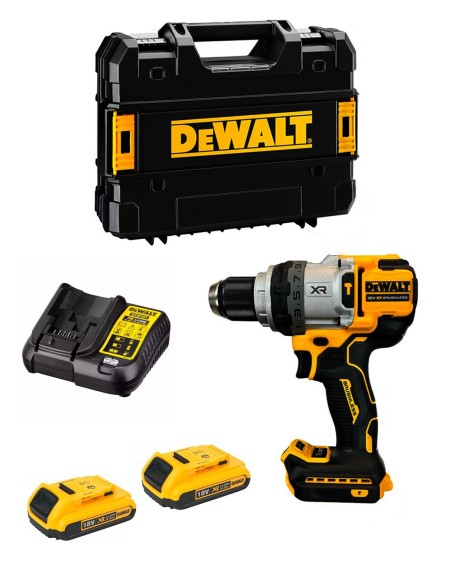 Hammer Drill DeWALT DCD1007D2T (2 x 2,0 Ah + DCB107 + TSTAK II)