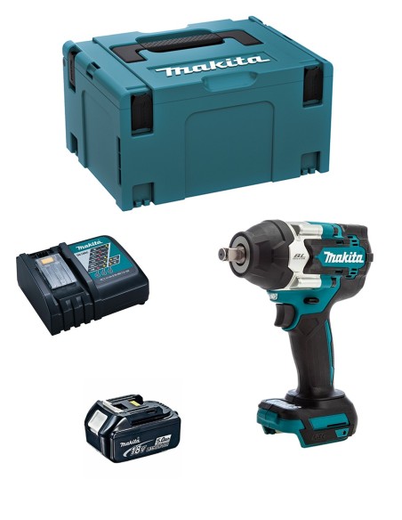 Llave de Impacto MAKITA DTW700RTJ1 (1 x 5,0 Ah + DC18RC +