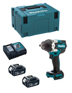 Clé à Chocs MAKITA DTW700RTJ (2 x 5,0 Ah + DC18RC + MAKPAC 2)
