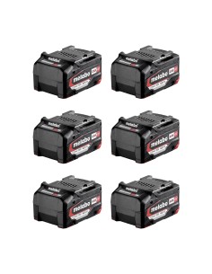 Pack mit 6 Batterien METABO 18V 4,0 Ah LI