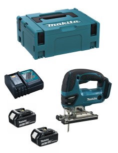 Jigsaw MAKITA DJV180RFJ (2 x 3,0 Ah + DC18RC + MAKPAC 2)