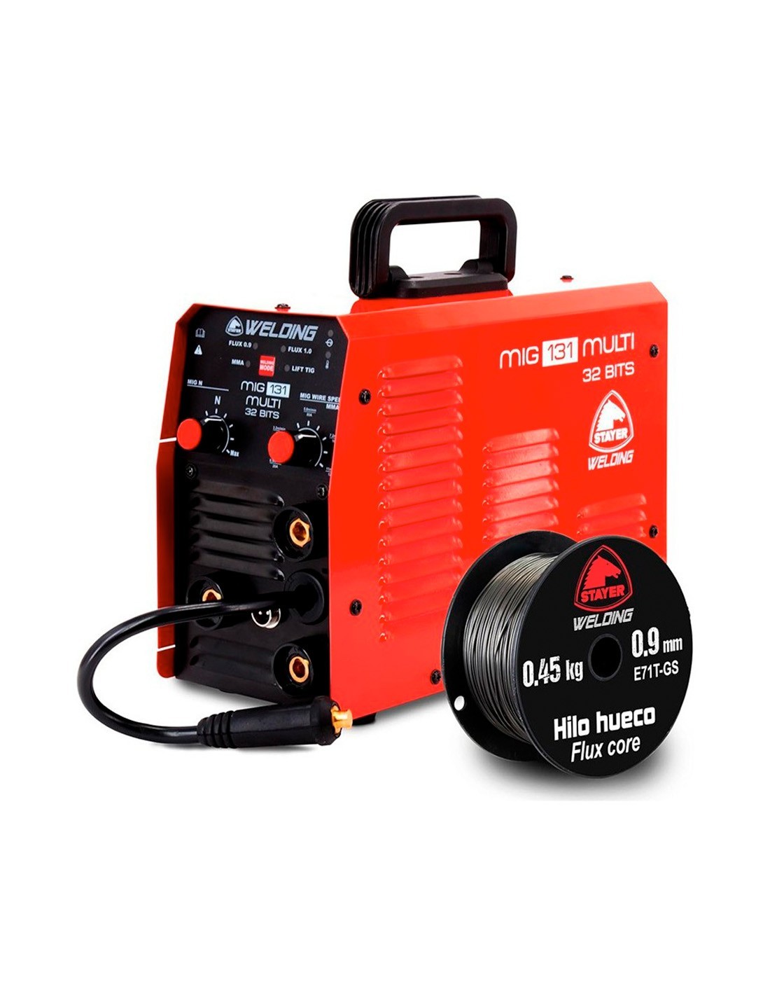 Soldador STAYER ST MIG 131F + Bobina 0,45kg 0,9mm