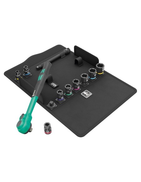 Juego de carraca 3/8" WERA Zyklop Comfort 8100 SB 13 (11 piezas)