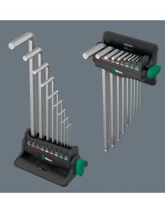 Set di 10 chiavi esagonali WERA Hex-Plus 8 950/9 cromate opache 2