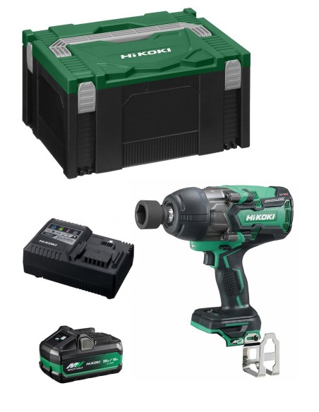 Impact Wrench HIKOKI WR36DBB1X (1 x 4,0Ah/8,0 Ah + UC18YSL3 +