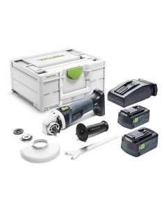 Amoladora Angular FESTOOL AGC 18-125 EBI-Plus (2 x 5,0 Ah +