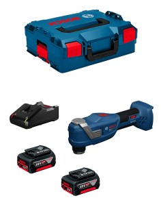 Multi Tool BOSCH GOP 18V-30 (2 x 4,0 Ah + GAL18V-40 + L-Boxx