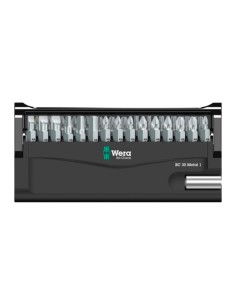 Set of screwdriver bits WERA Bit-Check Metal 1 SB (30 pieces)