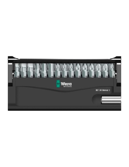 Set of screwdriver bits WERA Bit-Check Metal 1 SB (30 piezas)