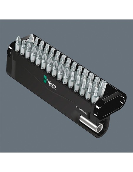 Set of screwdriver bits WERA Bit-Check Wood 2 SB (30 pieces)