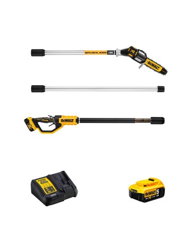 Akku-Hochentaster DeWALT DCMPS567P1 (1 x 5,0 Ah + DCB1104)