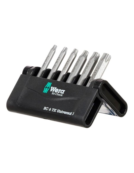 Set of screwdriver bits WERA Bit-Check 6 TX Universal 1 (6