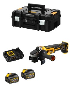 Grinder DeWALT DCG418T2 FlexVolt (2 x 54V/18V 6,0Ah + DCB116 +
