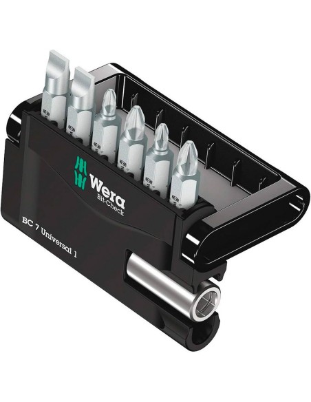Set d'embouts de vissage WERA Bit-Check 7 Universal 1 (7 pièces)