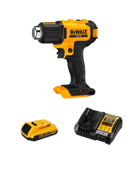 Heat Gun DeWALT DCE530D1-SK (1 x 2,0 Ah + DCB1104)