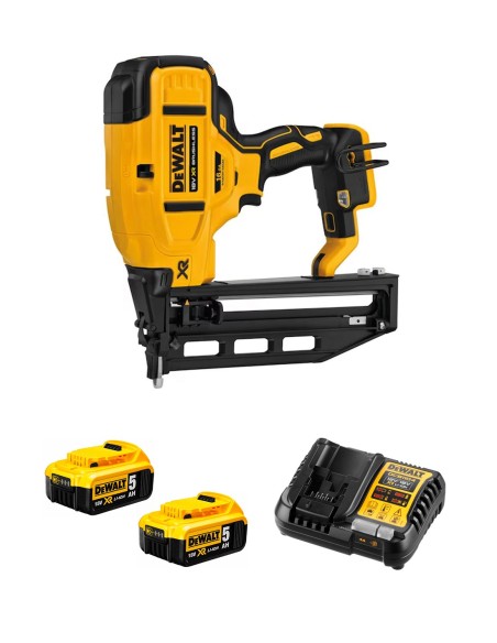Clavadora DeWALT DCN662P2-SK (2 x 5,0 Ah + DCB1104)