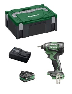 Atornillador de Impacto HIKOKI WH18DEA1X (1 x 2,5Ah/5,0Ah + UC18YSL3 + Maletín HSC II)
