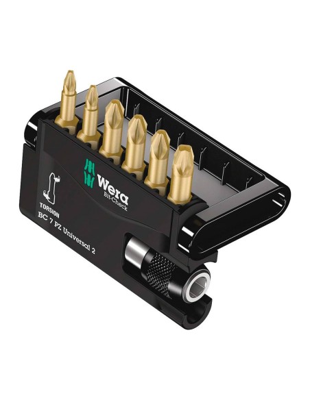 Set d'embouts de vissage WERA Bit-Check 7 Universal 2 (7 pièces)