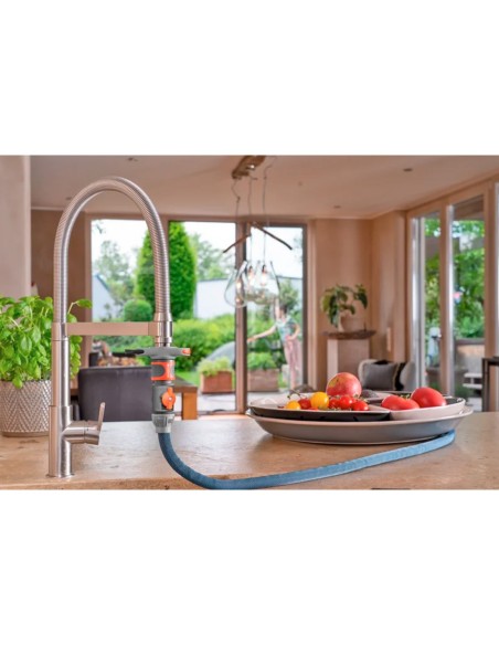 Tubo textil liano xtreme con connettore per rubinetti GARDENA