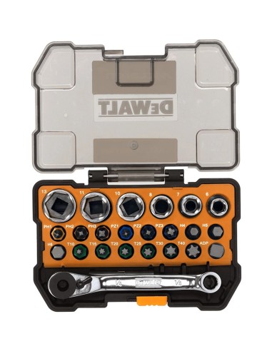 Bit and socket set DeWALT DT70906-QZ edición McLaren (24 pieces)