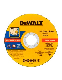 Cubo 50 dischi DeWALT Inox DT20597-QZ 115mm x 1mm 2