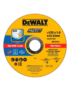 Cubo 100 dischi DeWALT Inox DT20540-QZ 125mm x 1mm 2