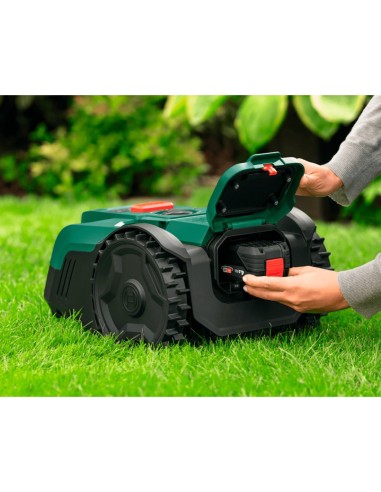 Robot cortacésped BOSCH VISIMOW 18V-100 (1 x 18V 4,0Ah +