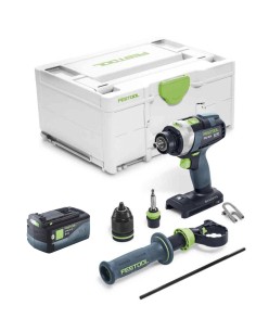 Taladro Percutor FESTOOL QUADRIVE TPC 18/4 I-Basic (1 x 5,0 Ah