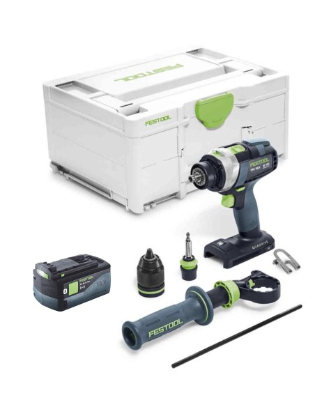 Taladro Percutor FESTOOL QUADRIVE TPC 18/4 I-Basic (1 x 5,0 Ah