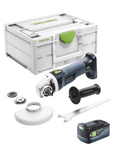 Amoladora Angular FESTOOL AGC 18-125 EB-Basic (1 x 5,0 Ah + Systainer SYS3 M 187)