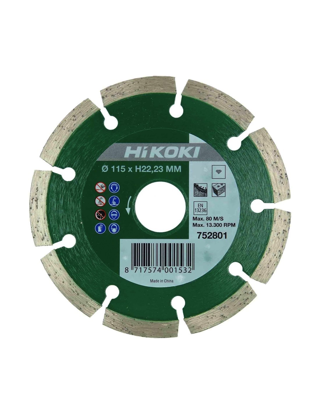 Disco de corte de diamante Ø 115 x 22,2 x 7 mm HIKOKI