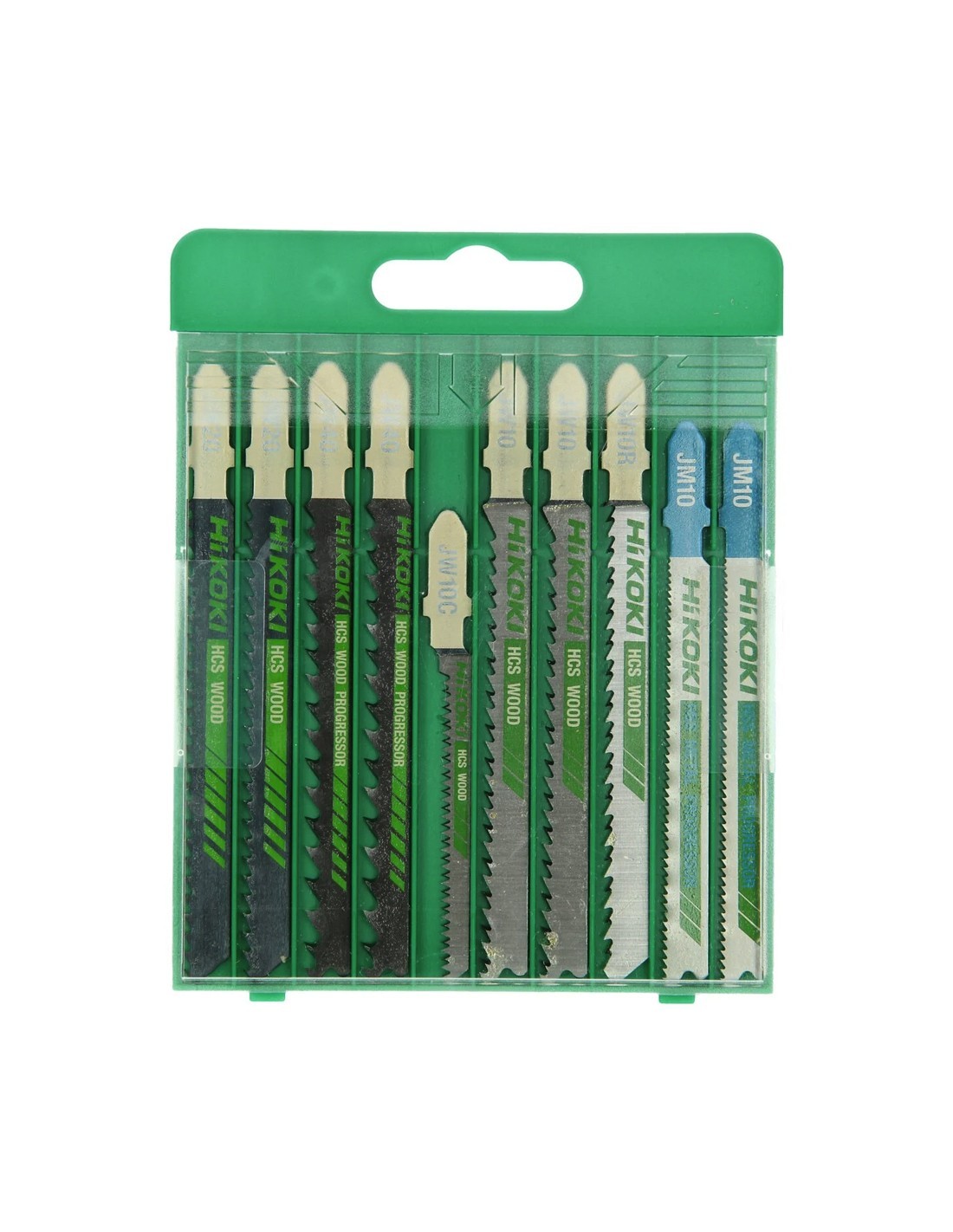 Set de 10 Hojas de sierra de calar para madera y metal HIKOKI