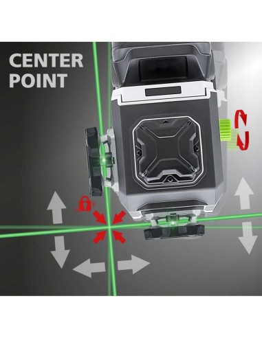 Láser tridimensional verde LASERLINER PowerPlane-Laser 3G