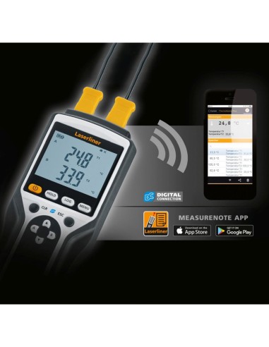 Medidor de temperatura de contacto LASERLINER ThermoMaster Plus