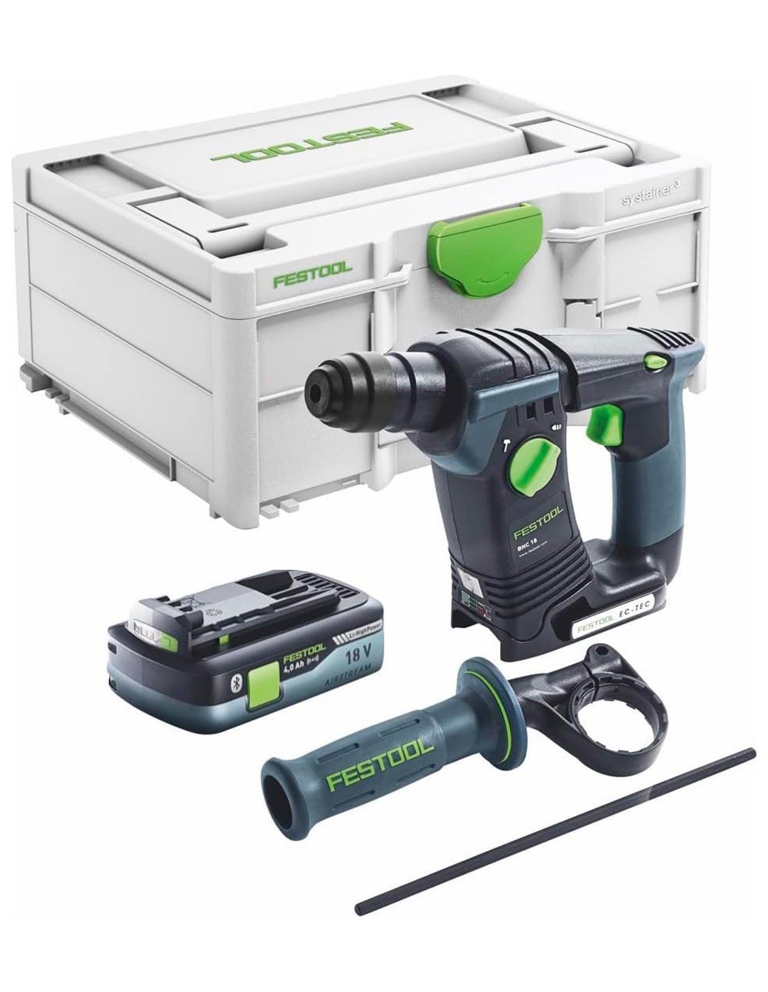 Martillo Perforador FESTOOL BHC 18-Basic (1 x 4,0 Ah + Systainer SYS3 M 187)